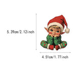 50PCS Retro Christmas Party Decoration Christmas Gift Stickers Phone Cases, Water Cups, Tablet Labels Waterproof Stickers