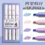 Kawaii Glitter Highlighter Pen Set