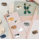 Cute Kitty Sticker Roll (500 Sheets) Decals for Planner Decoration, Envelope Sealing & Aesthetic Notebook Crafts