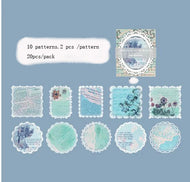 ZFPARTY Vintage lace doily Paper pieces Scrapbooking paper pack handmade craft paper Background pad card