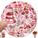 10/30/50pcs Cute Cartoon Red Pink Valentine Day Graffiti Stickers DIY Laptop Phone Fridge Scrapbook Decoration Sticker Decals