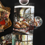 80mm*204cm Vintage Christmas Bakery Landscape Washi Tape Creative DIY Journal Material Collage Scrapbook Stationery