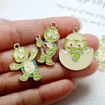 10PCS Kawaii Turtle Journal Charms