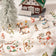 Christmas Die-Cut Washi Tape 1 Roll for Scrapbooking Journal DIY,Phone Case Decoration,Planner Stickers,Collage Art Supplies
