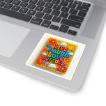 Live Laugh Love Out Loud Sticker — Retro Floral  Sticker