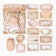 45pcs Vintage Flower Plant Label Stickers Junk Journal Ephemera Floral Stickers Aesthetic DIY Album Scrapbooking Supplies Pack