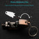 Cool Gun Shape Jet Flame Torch Lighter Adjustable Flame Windproof Refillable Butane for Cigar Gifts Outdoor (Without Butane Gas)