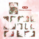 30 Pcs Flowers Corner Stickers PET sticker package DIY diary decoration sticker album scrapbooking Junk Journal