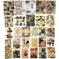 200 Pieces Vintage Ephemera Scrapbooking Supplies Pack for Journaling, Decoupage Paper Stickers Kit for Bullet Junk Planners