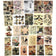 200 Pieces Vintage Ephemera Scrapbooking Supplies Pack for Journaling, Decoupage Paper Stickers Kit for Bullet Junk Planners