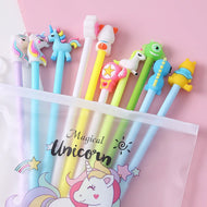Kawaii Character Gel Pen Set | 10 Black Ink Pens