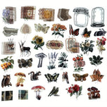 200 Pieces Vintage Ephemera Scrapbooking Supplies Pack for Journaling, Decoupage Paper Stickers Kit for Bullet Junk Planners