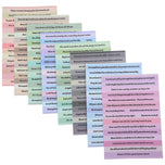 8 Sheets Bible Quote Stickers Inspirational Scrapbooking