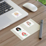 Cute Mermaid Sticker Sheet — Kawaii Chibi Mermaid Girls Pack