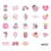 46pcs Valentine's Day Theme Pattern Stickers, Suitable for Valentine Parties, Photo Albums, Notebooks, Phone Cases, Water Bottle