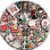 50pcs Cute Christmas Cat Graffiti Stickers Aesthetic DIY Luggage Bike Phone New Year Gift Decoration Sticker Toy