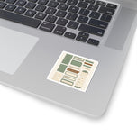 Vintage Label Kiss-Cut Stickers – Sage & Cream Planner Labels (Includes "Peace & Order," "Handcrafted Gifts," "Daily Assurance")