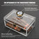 Scotte Cigar Case Humidors Acrylic Cigar Box Hygrometer Humidifier Hold 20 Cigars Include Cigar Cutters Cigar Punch Accessories