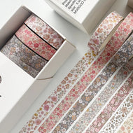 8PCS Pet Tape Rolls for Journaling Washi Tapes Vintage Pet Tapes Roll Washi Tape for Crafts Diary Masking Tape Washi Stickers