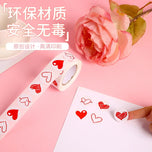 100-500Pcs Red Pink Heart Stickers for Valentines Day Wedding Gift Packing Bag Packaging Labels Love Scrapbooking Diy Stickers