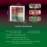 21 rolls/box, Christmas pattern bronzing washi tape, suitable for holiday party DIY, photo frames and gift box decoration gifts