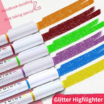 Kawaii Glitter Highlighter Pen Set
