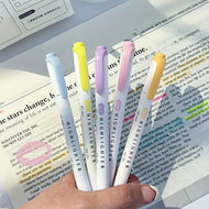 5/20 Pastel Highlighters Assorted Colors Dual Tip Bible Book Annotation