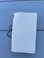 "Strawberries & Cream" Handcrafted Leather Journal - Refillable Inserts