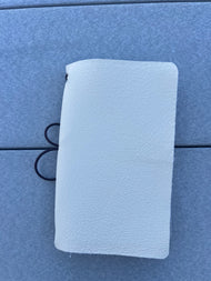 "Strawberries & Cream" Handcrafted Leather Journal - Refillable Inserts