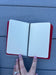 "Strawberries & Cream" Handcrafted Leather Journal - Refillable Inserts