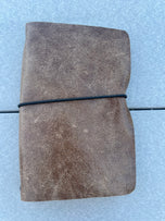 Men’s Minimalist Leather Pocket Journal with Black Inserts