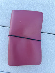 Handcrafted Plum Leather Journal - Valentine’s Day Gift for Daughter or Bestie