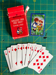 Vintage Card Ephemera  RAGGEDY ANN Vintage Playing Card Number Cards Scrap Pack Diamonds – – Junk Journal Ephemera &amp; ATC Supplies
