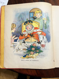 Rare 1930s Vintage Nursery Rhyme Pages – Large Scale Storybook Illustrations – Ephemera for Nursery Decor or Junk Journals