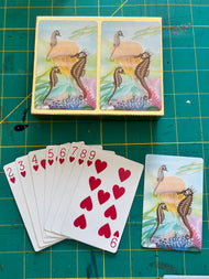 Vintage Sea Life Playing Cards – Nautical Coastal Ephemera for Junk Journals &amp; ATCs