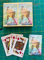 Vintage Sea Life Playing Cards – Nautical Coastal Ephemera for Junk Journals &amp; ATCs