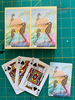 Vintage Sea Life Playing Cards – Nautical Coastal Ephemera for Junk Journals &amp; ATCs