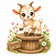 Highland Sweethearts™ Shummy on Spool Goat Sticker
