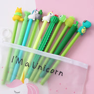 Kawaii Character Gel Pen Set | 10 Black Ink Pens