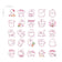 45 Pcs/pack Cute Rabbit Daily Kawaii Decoration Stickers Planner Scrapbooking Stationery Japanese Diary  Adhesive Stickers