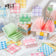 200pcs Checkered Simple Grid Square Notes