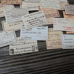 23Pcs Tim Holtz Style Signature Label Vintage Sticker Junk Journal Ephemera DIY Album Aesthetic Stickers Scrapbooking Material