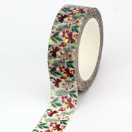 1X 10M Gold Foil Reindeer Snowflake Christmas Trees Snowman House Masking Washi Tape for Scrapbooking Planner Kawaii Papeleria