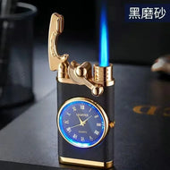 Windproof Gas Lighter Wrist Watch Cigar Lighter Outdoors Jet Double Tube Lighters Gadgets for Men Cigarette Accessories Fires