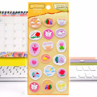 18pcs Vintage Wax Seal Stamp Stickers DIY Scrapbooking Journal Planner Decoration Korean Stationery Kawaii Envelope Sealing Tags