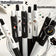 Kawaii Black & White Cat Gel Pen Set – 4 Piece Writing Pen Collection