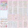 Cute Kpop Decorative Sticker Book Washi Paper Journal DIY Material Decoration Kawaii Stickers Scrapbooking Ins Stationery