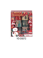 8 rolls/box of Christmas patterned washi tape, suitable for DIY album border decoration materials, with hot stamping process.