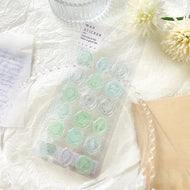 18pcs Vintage Wax Seal Stamp Stickers DIY Scrapbooking Journal Planner Decoration Korean Stationery Kawaii Envelope Sealing Tags