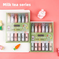 6 pcs/pack Kawaii Cat Claw Pastel Color Highlighters Drawing Art Markers Fluorescent Pen Gift Stationery Cute School Supplies